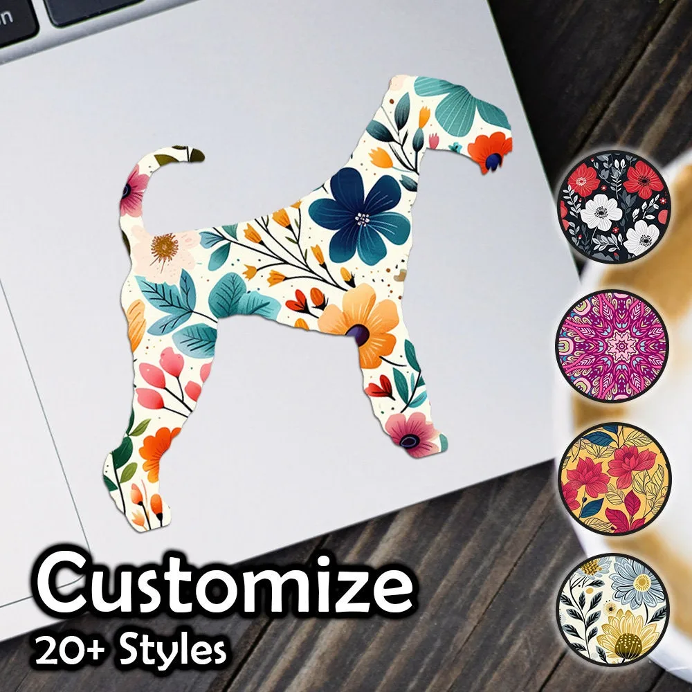 Airedale Terrier Patterned Sticker