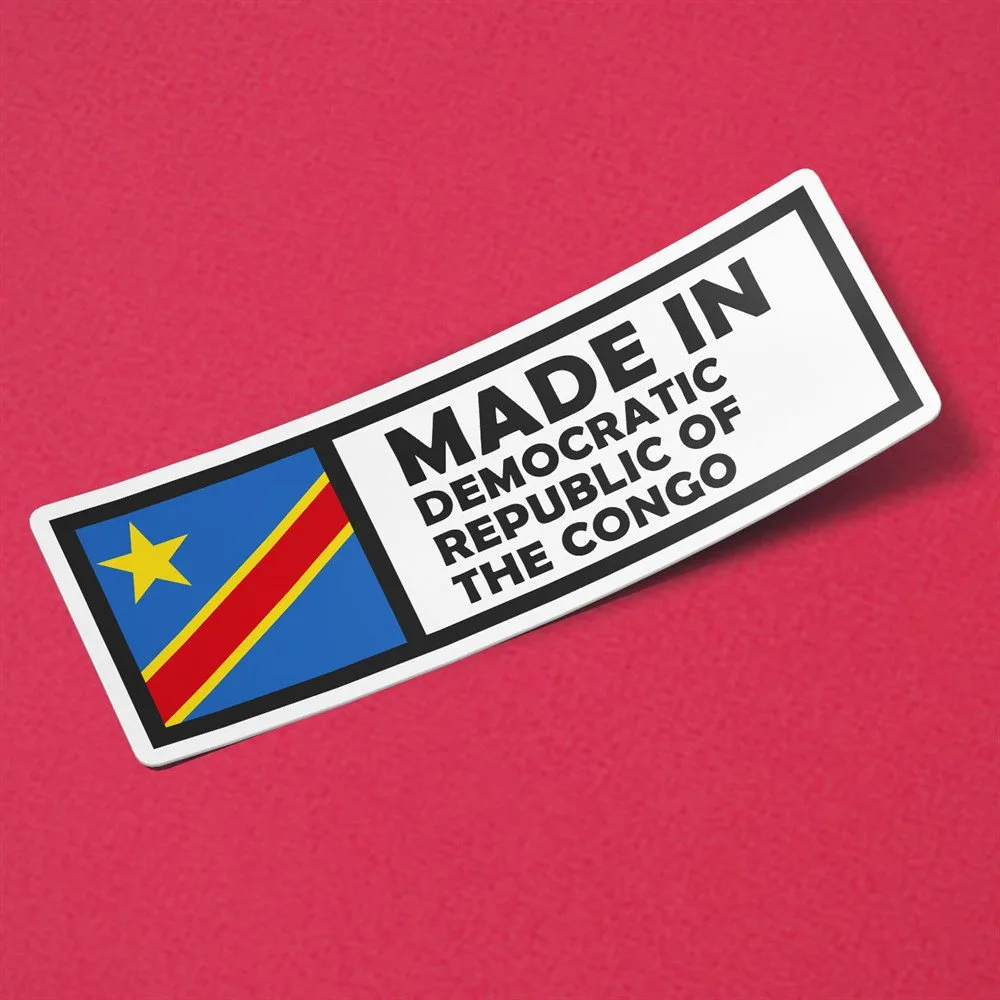 Made in Democratic Republic Congo Sticker