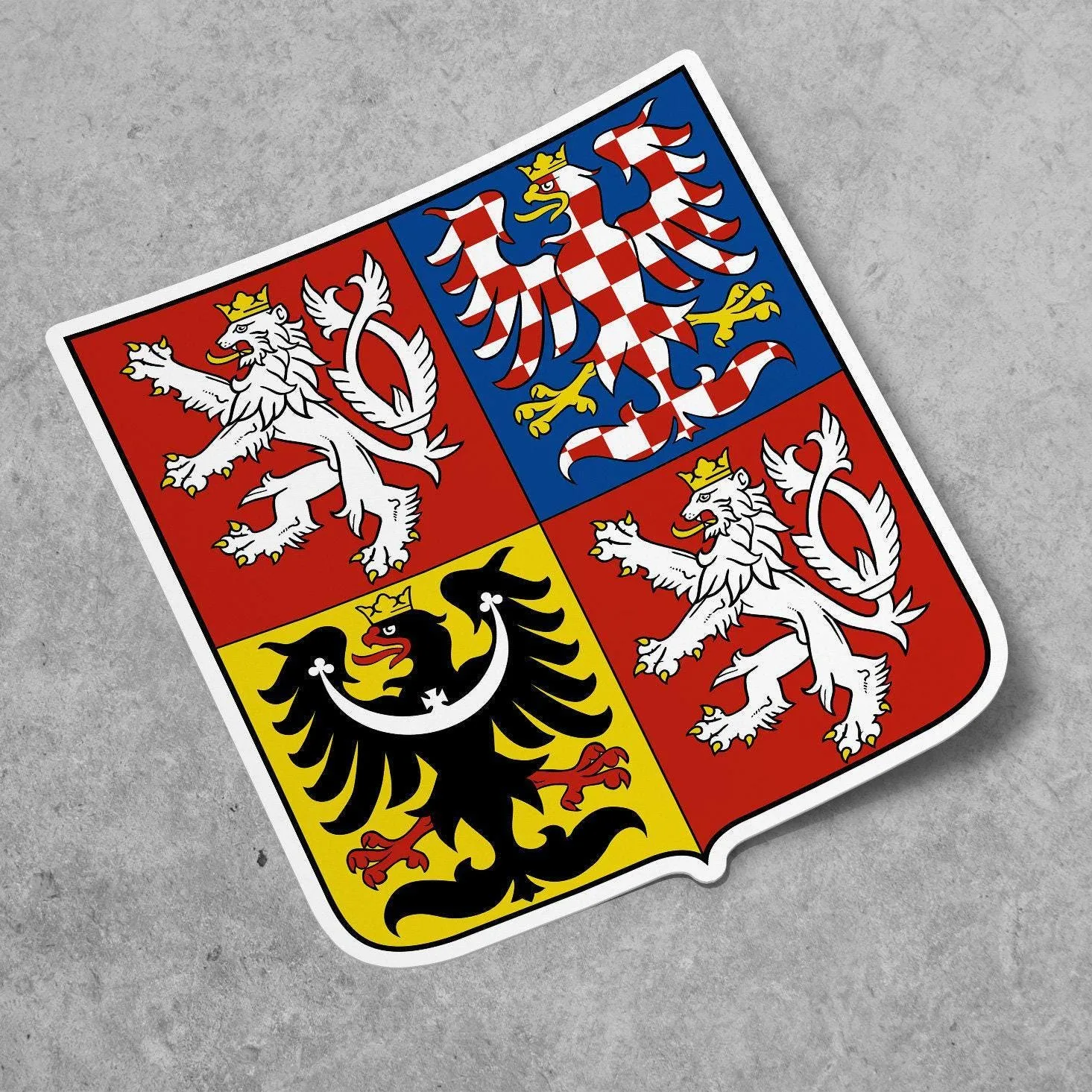 Czech Republic Coat of Arms Sticker