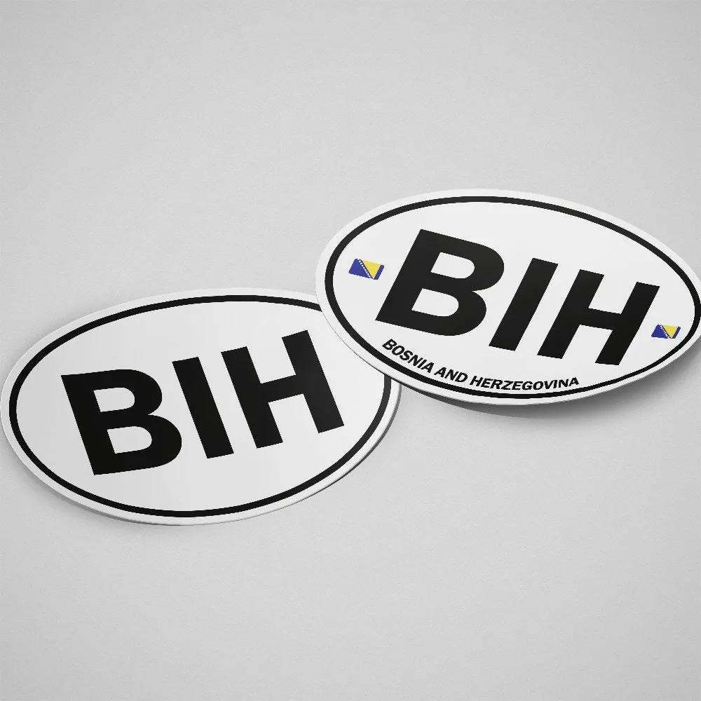 Bosnia and Herzegovina Sticker Oval White