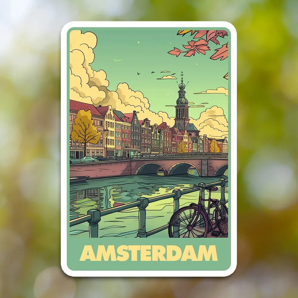 Amsterdam City Sticker