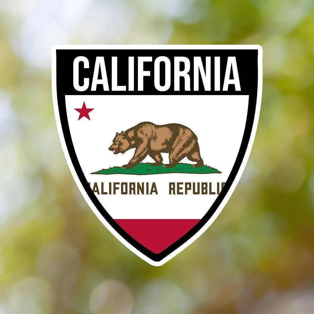 California Shield Sticker
