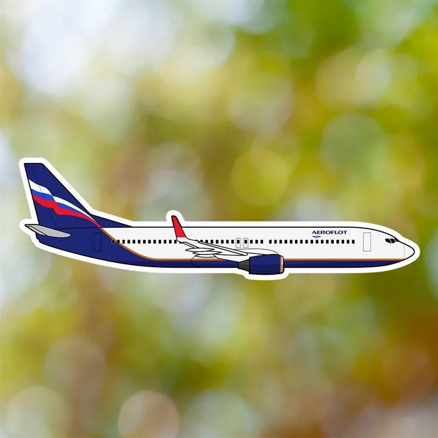 Boeing 737 Aeroflot Sticker