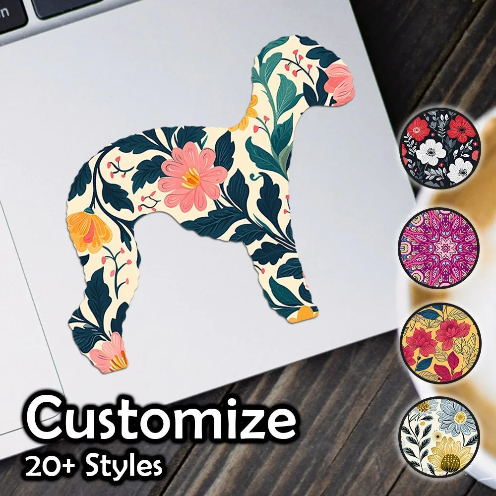 Bedlington Patterned Sticker