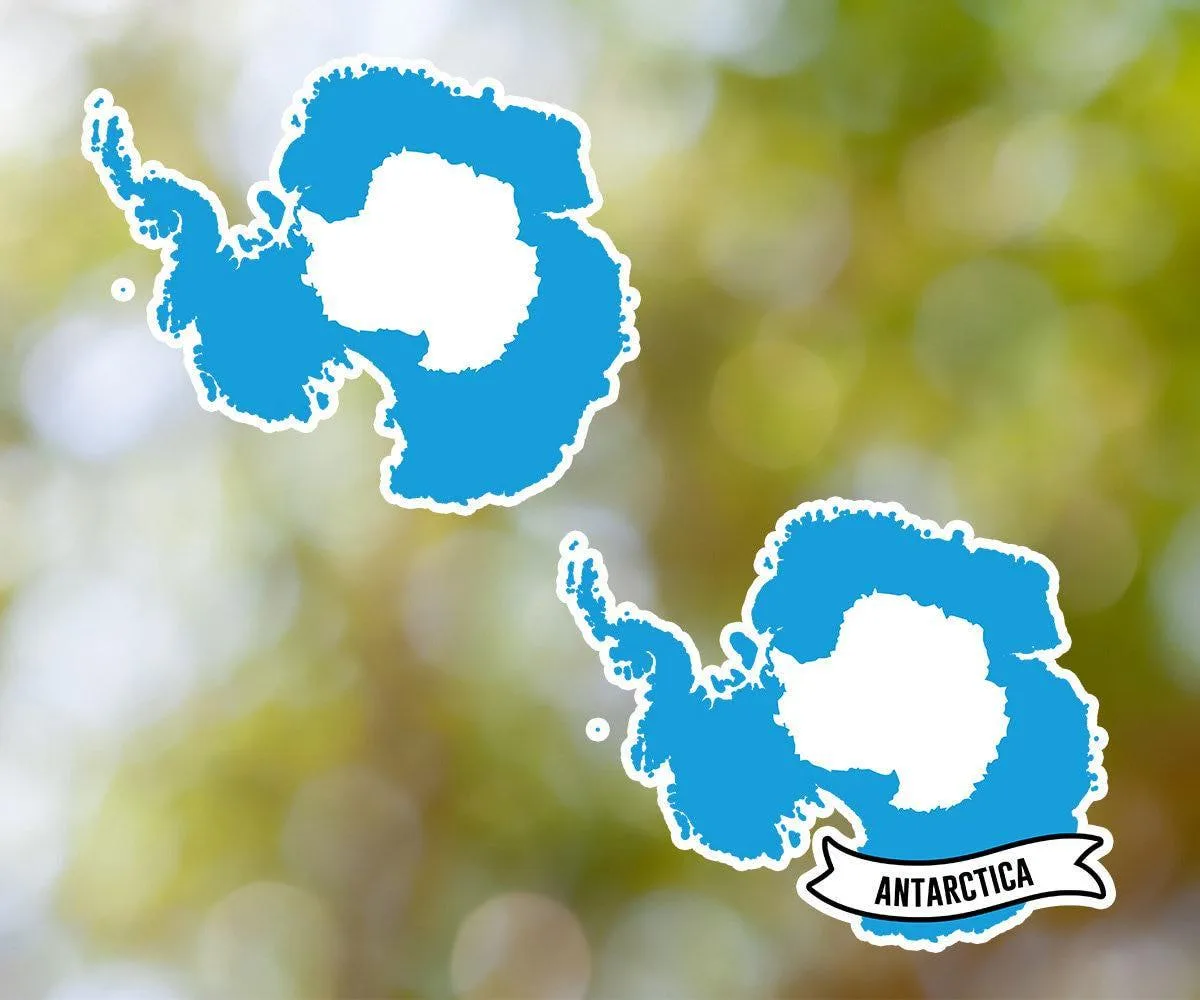 Antarctica Country Shaped Sticker