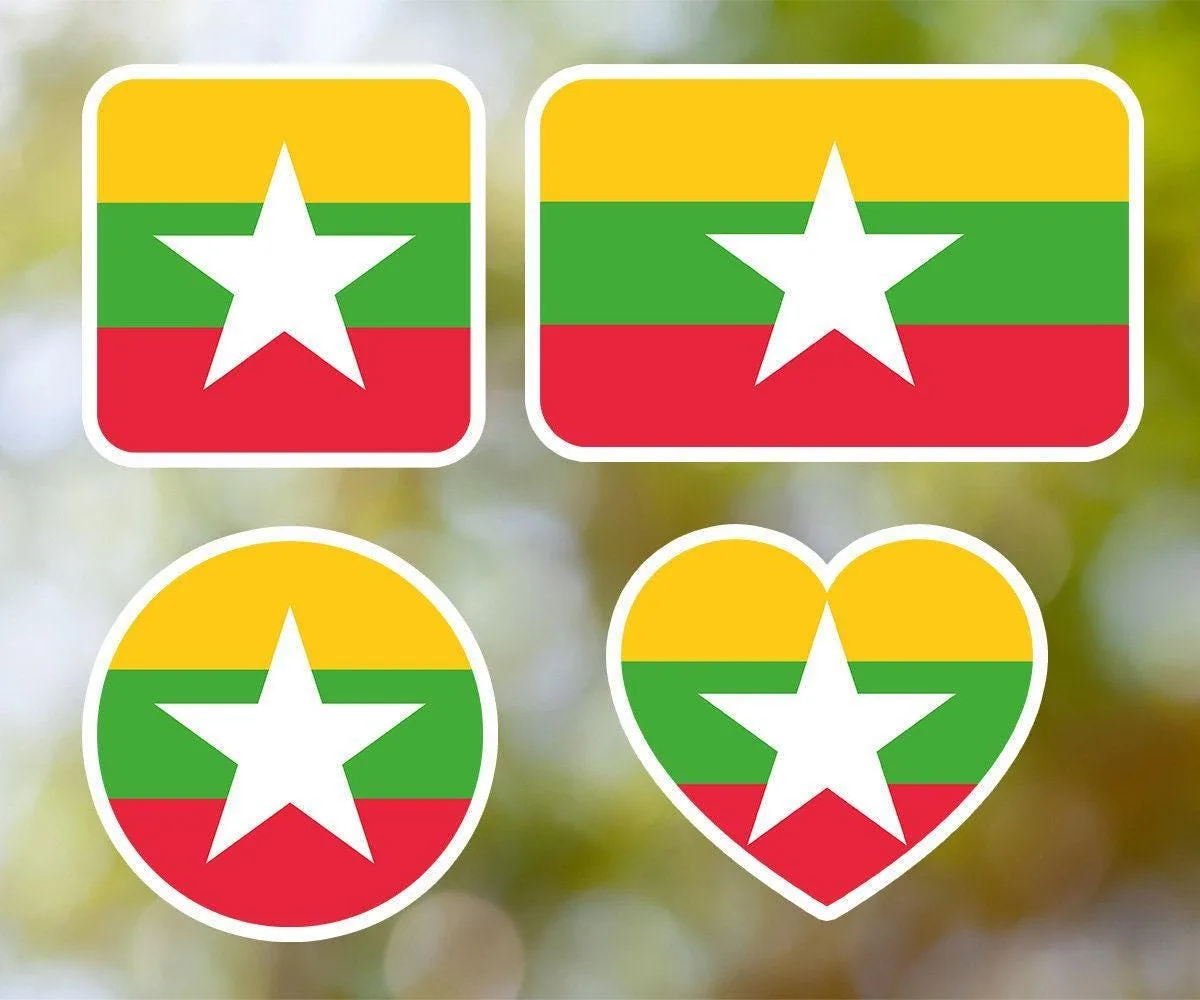 Myanmar Geometric Sticker
