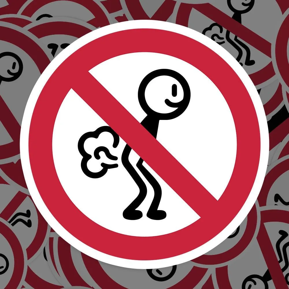 No Farting Sticker