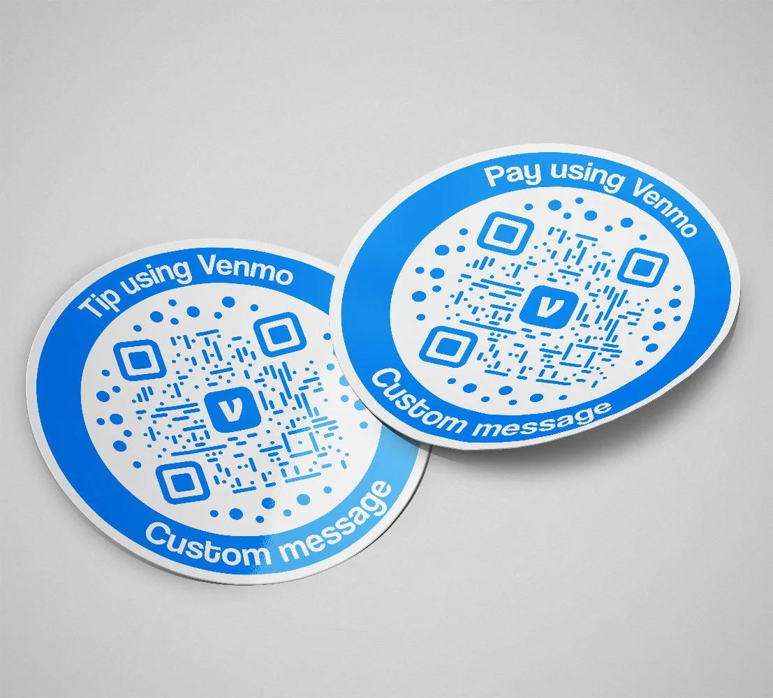 Venmo Circle QR sticker