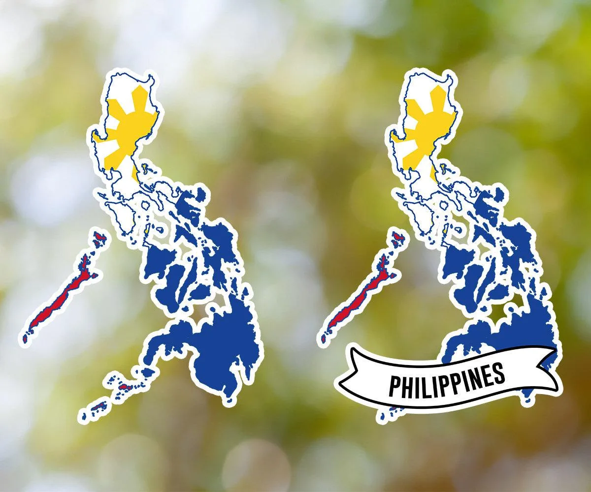 Philippines Country Shaped Sticker