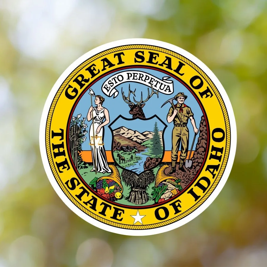 Idaho State Seal Sticker