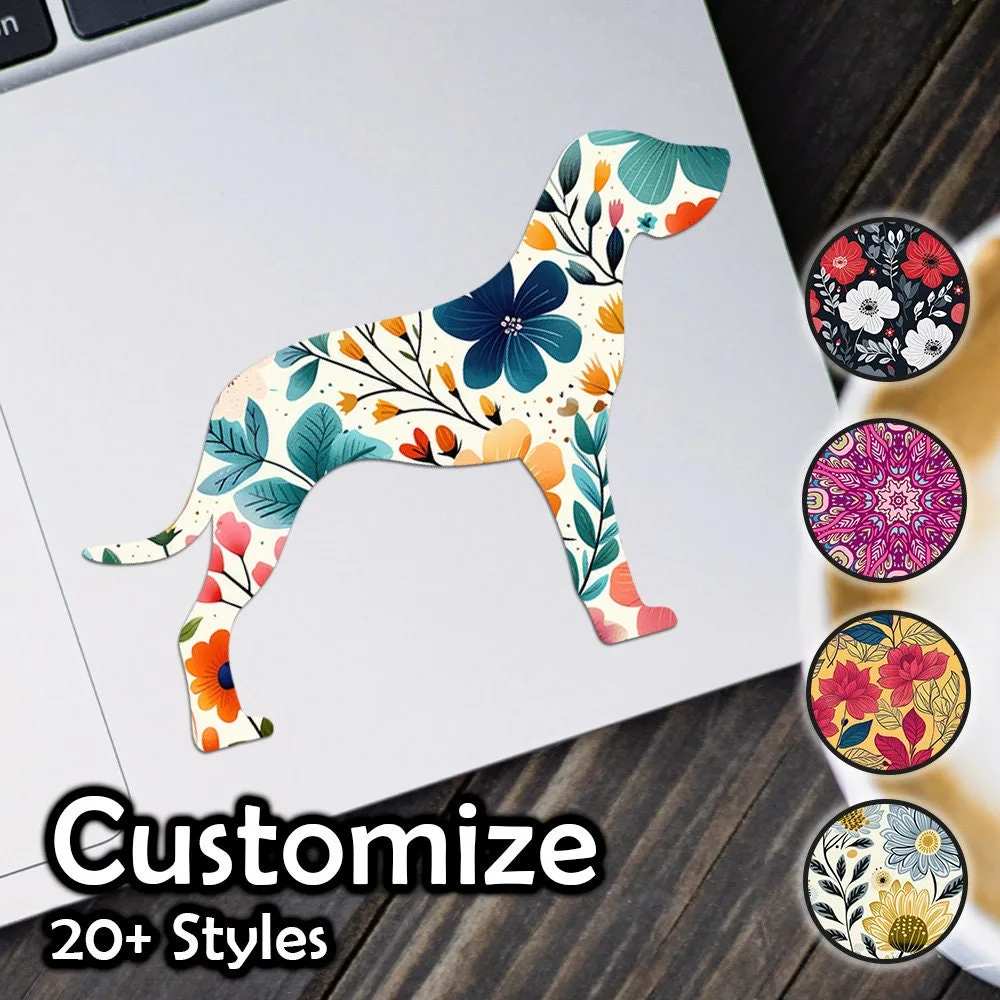 American English Coonhound Patterned Sticker