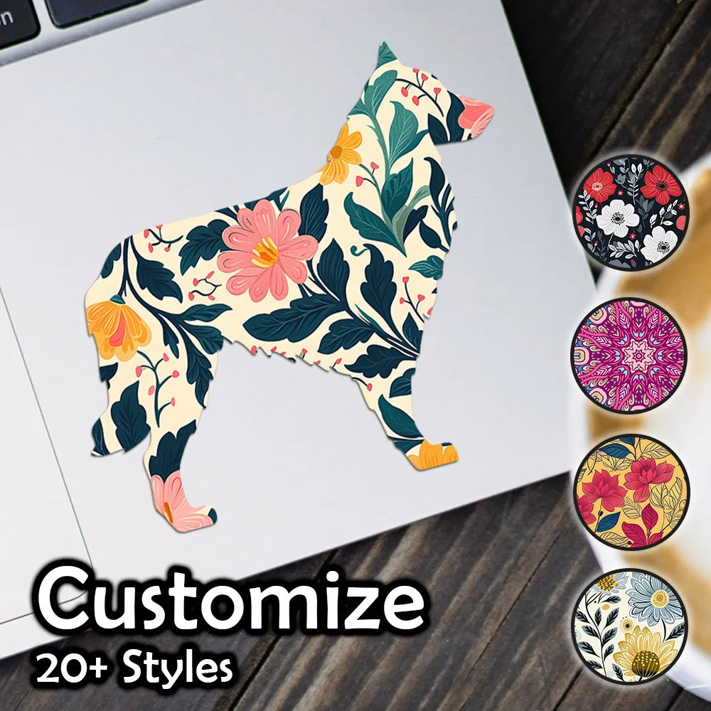 Belgian Sheepdog Patterned Sticker