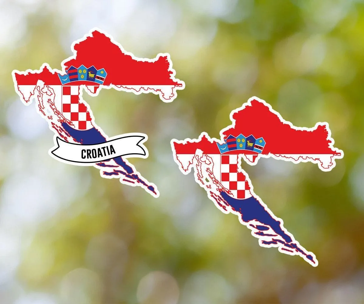 Croatia Country Shaped Sticker
