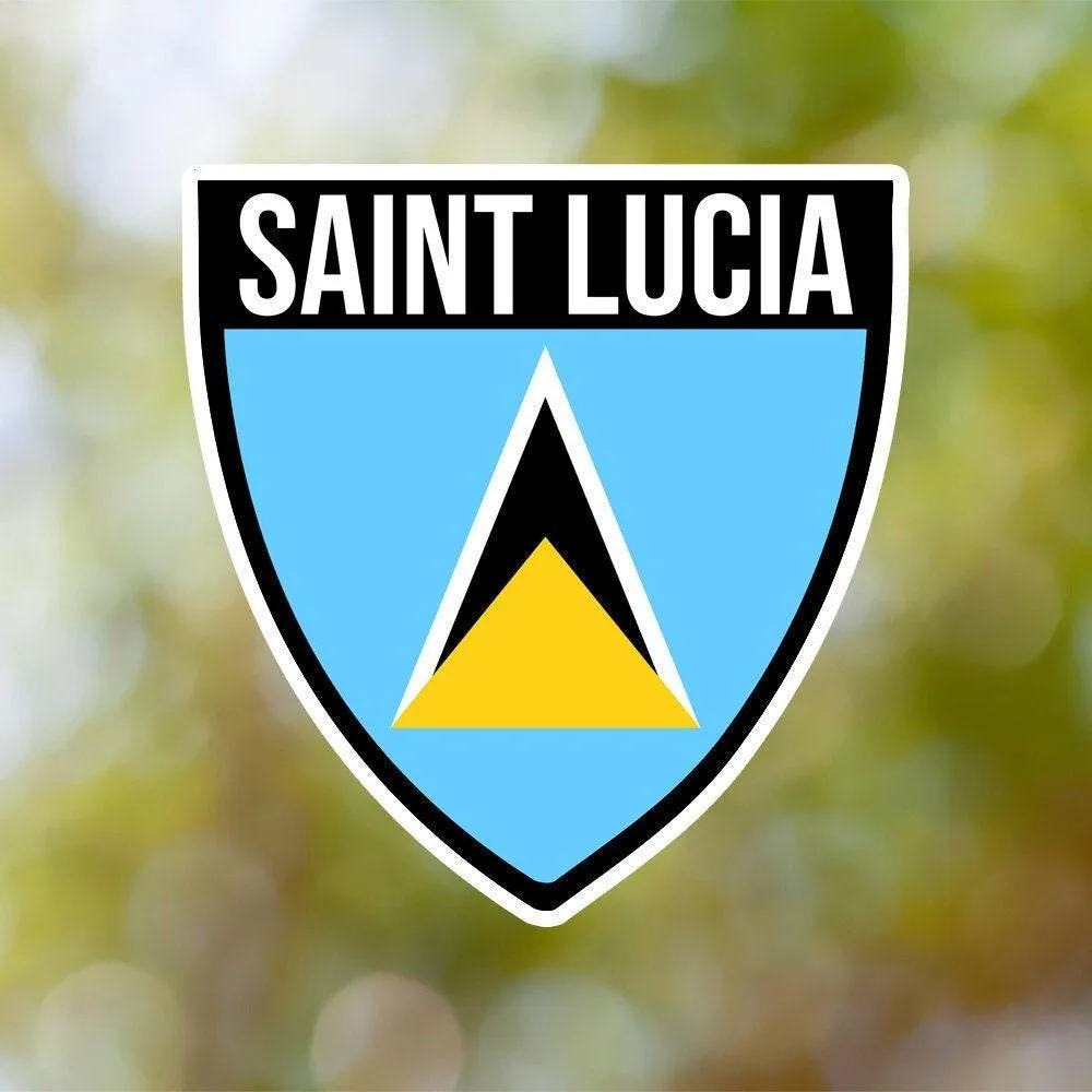 Saint Lucia Shield Sticker