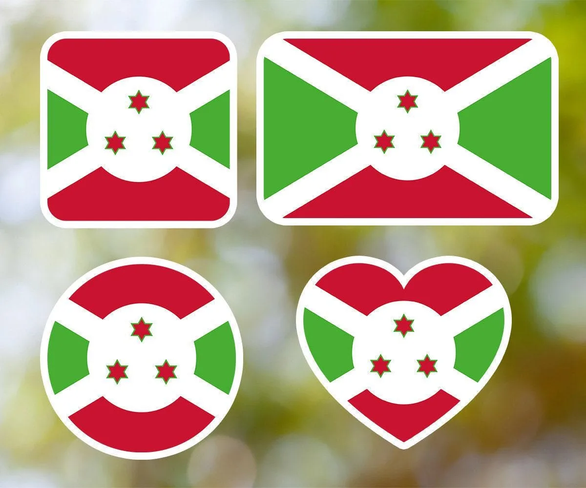 Burundi Geometric Sticker