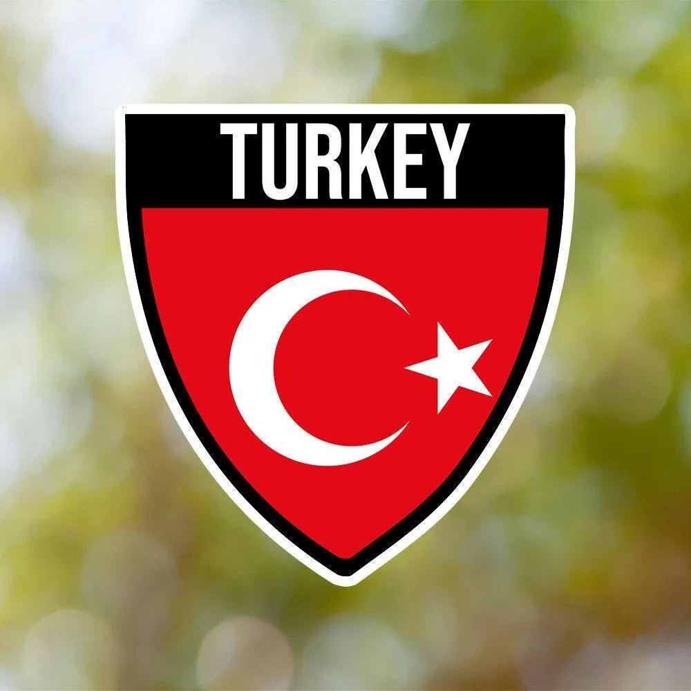 Turkey Shield Sticker