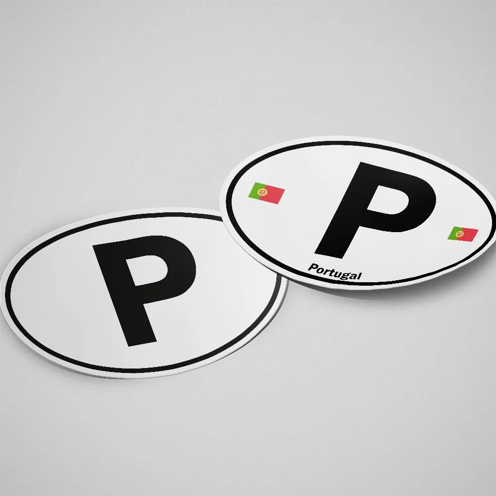Portugal Sticker Oval White