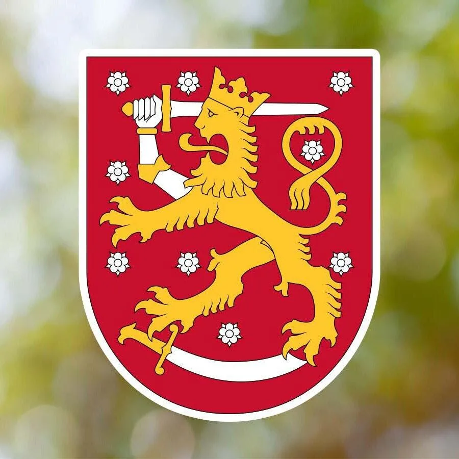 Finland Coat of Arms Sticker