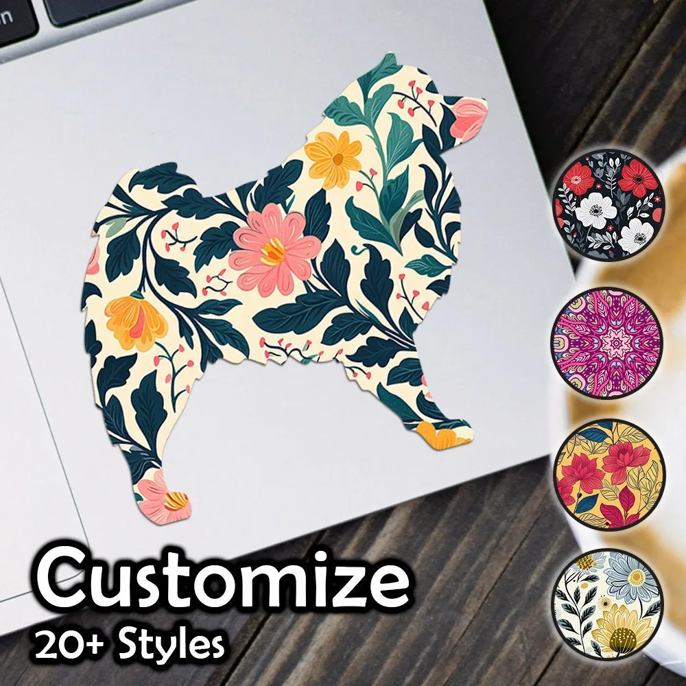 American Eskimo Dog Patterned Sticker