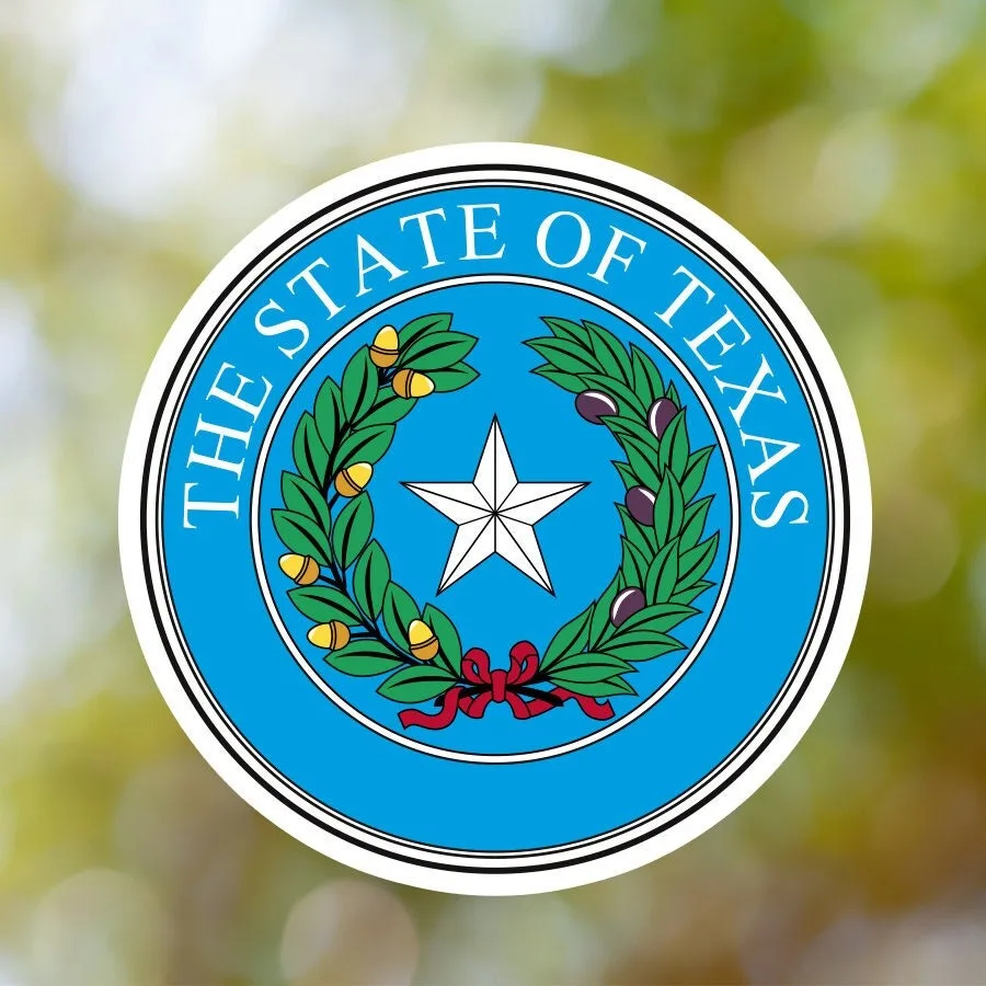 Texas State Seal Sticker