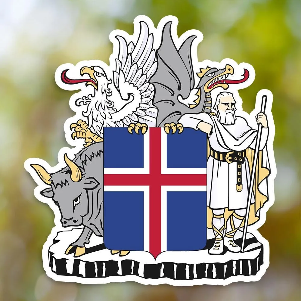 Iceland Coat of Arms Sticker