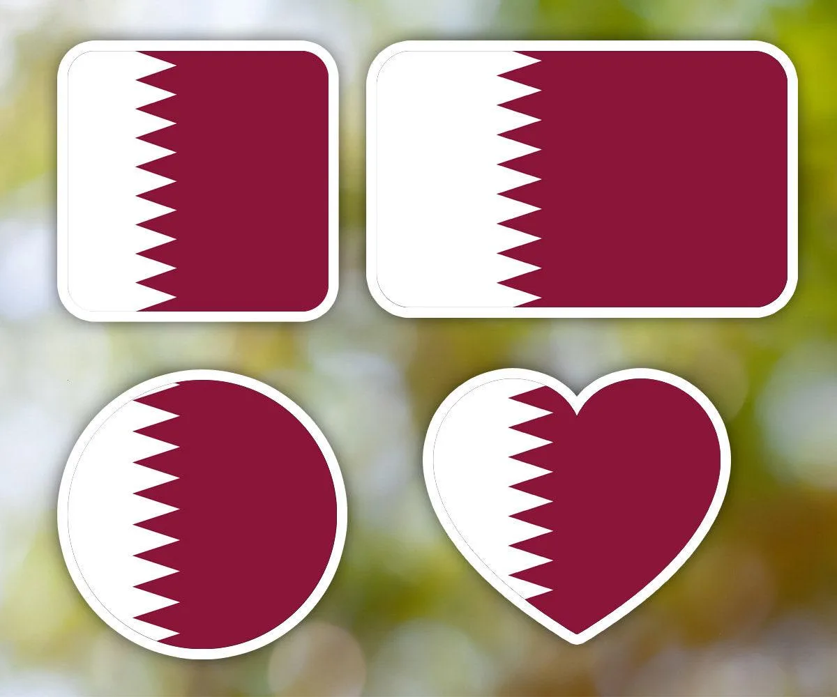 Qatar Geometric Sticker
