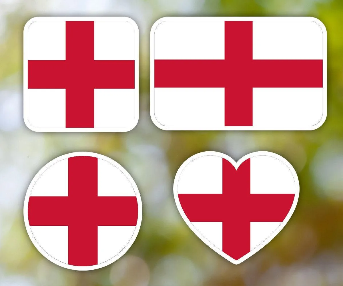 England Geometric Sticker