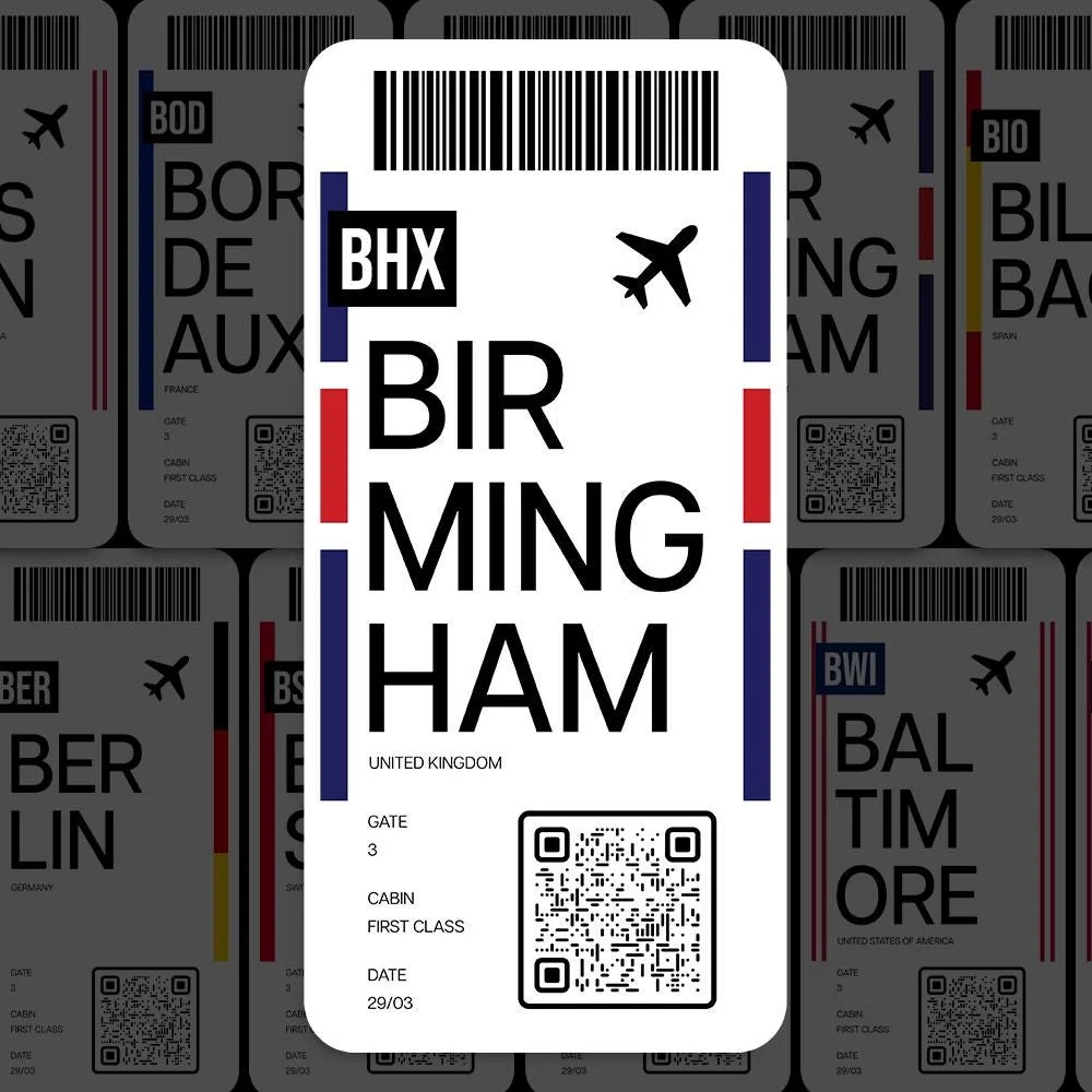BHX Birmingham Airport Sticker
