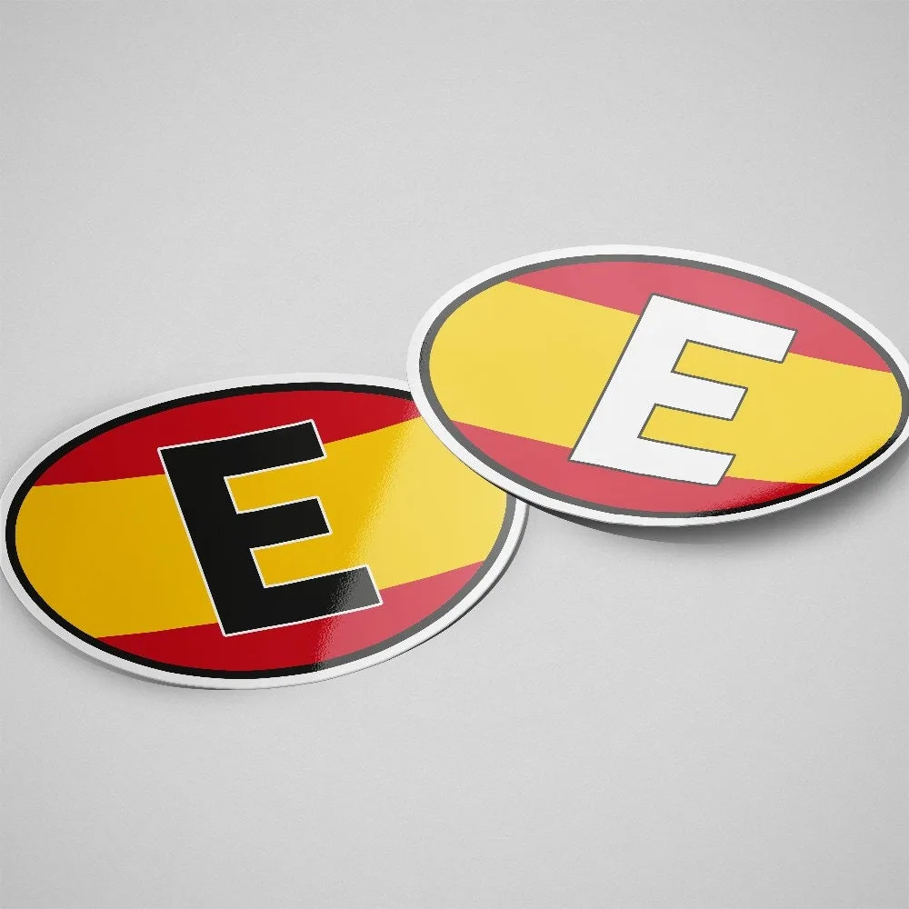 Spain Sticker Oval Flag