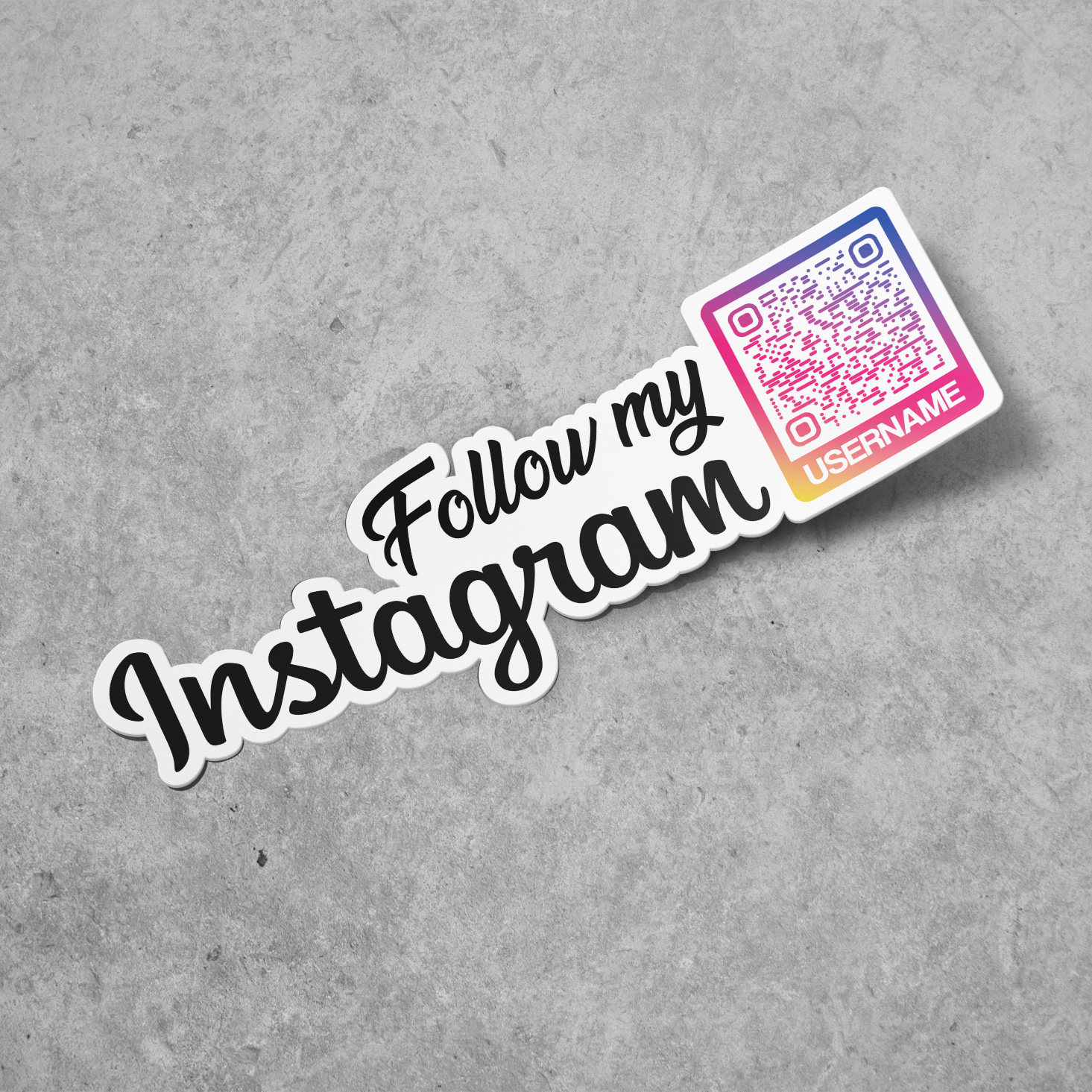 Instagram Word QR sticker