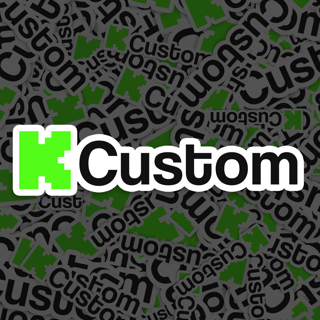 Kick Logo word sticker