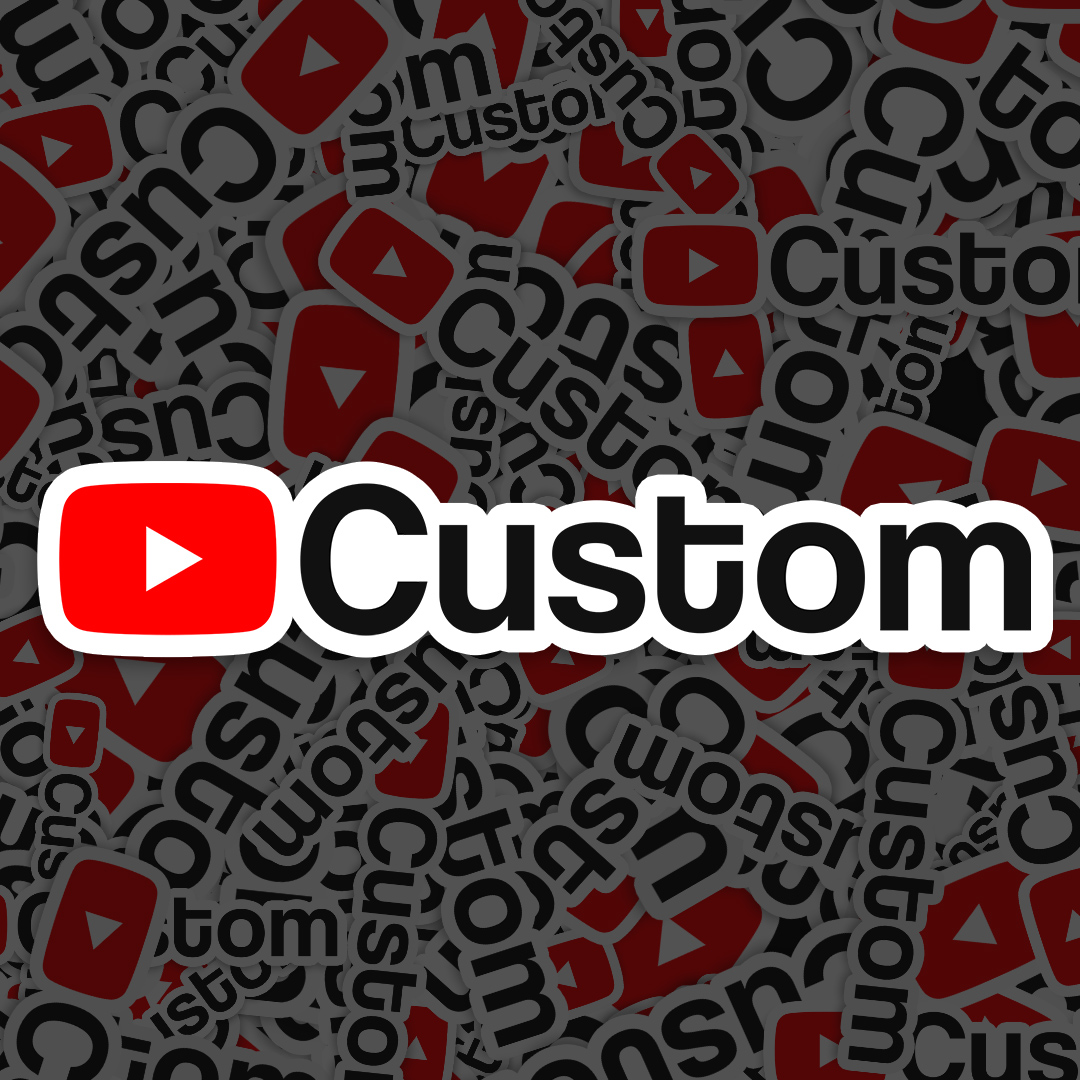 YouTube Logo word sticker